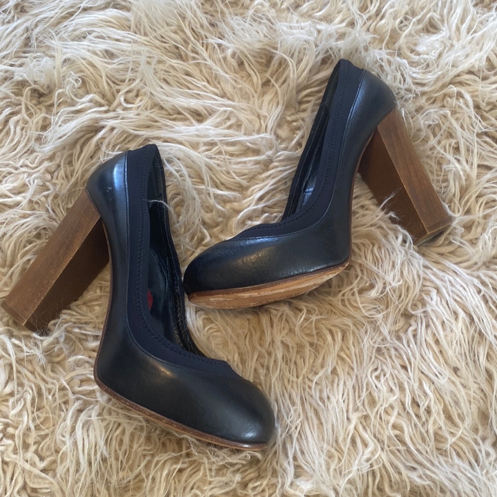 Chloe leather wooden mary jane heels size 38 (7)